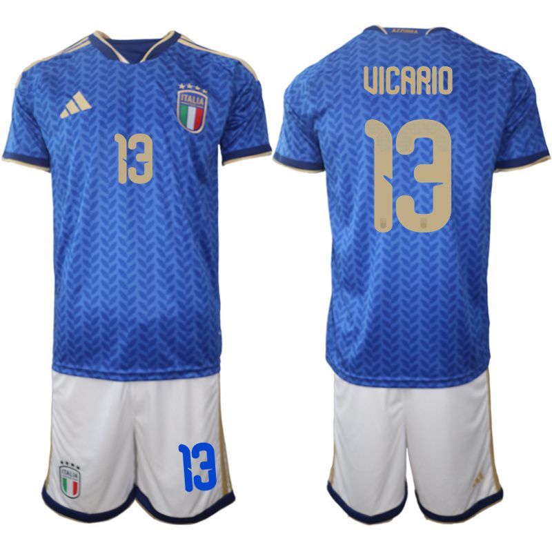 Men 2026 World Cup National Team Italy home blue #13 Soccer Jersey->italy jersey->Soccer Country Jersey